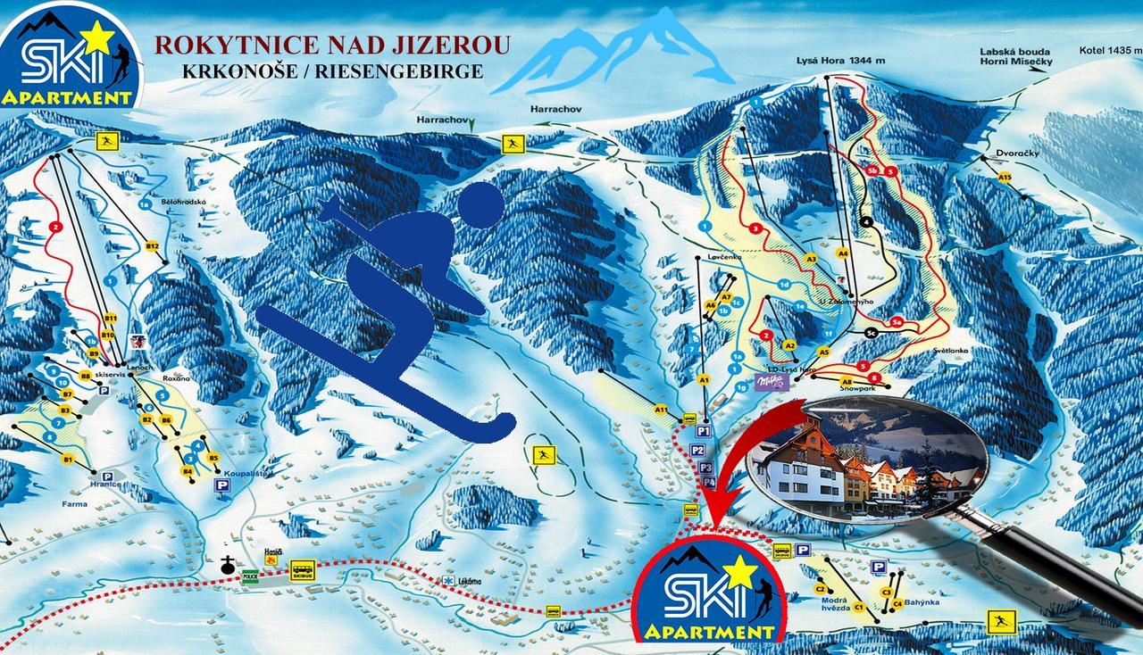 Ski - Apartment โรกีนีซ นัด ยีเซอโร ภายนอก รูปภาพ